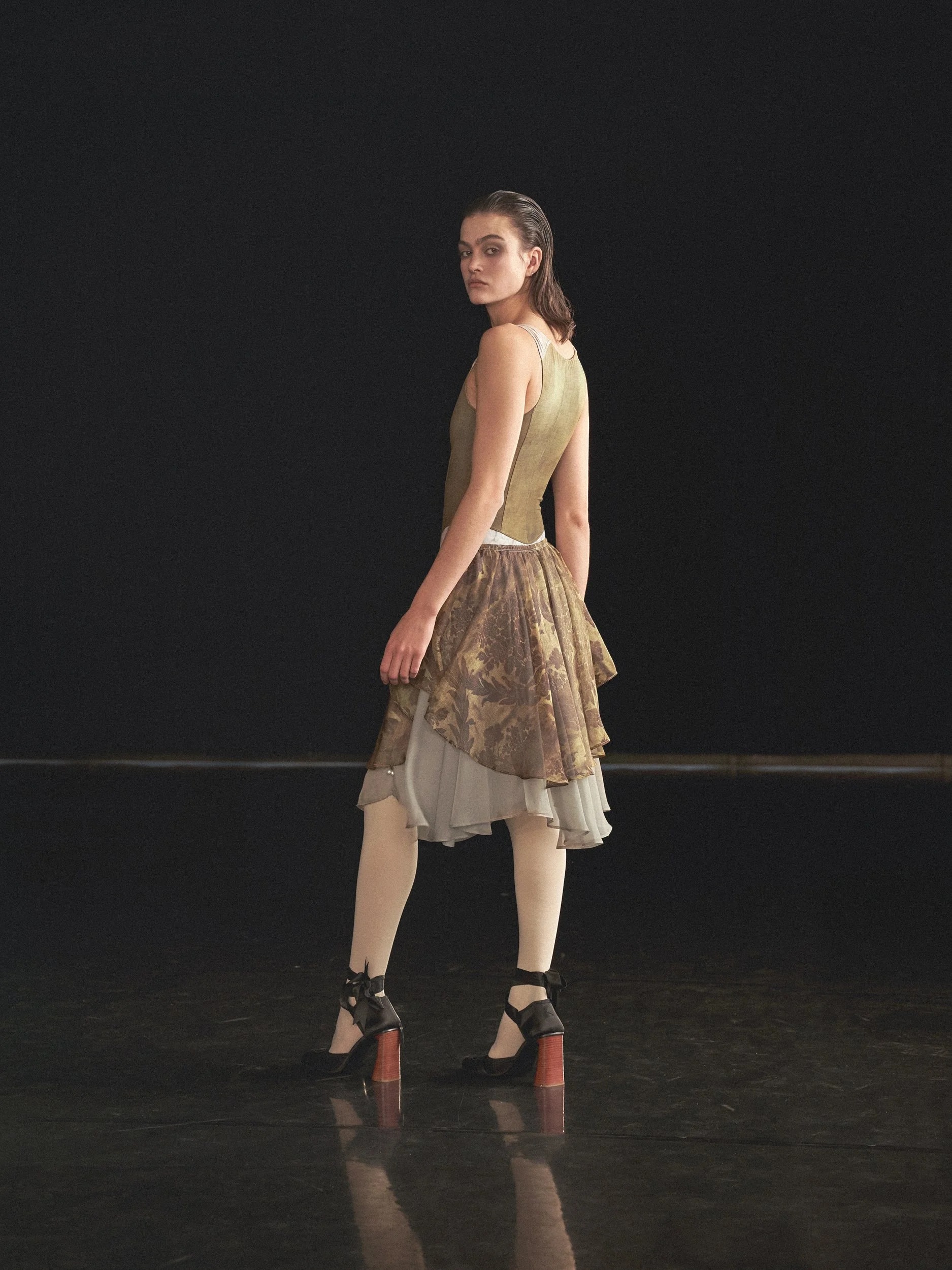 Long Pannier Skirt · Venice Green 商品图片 2